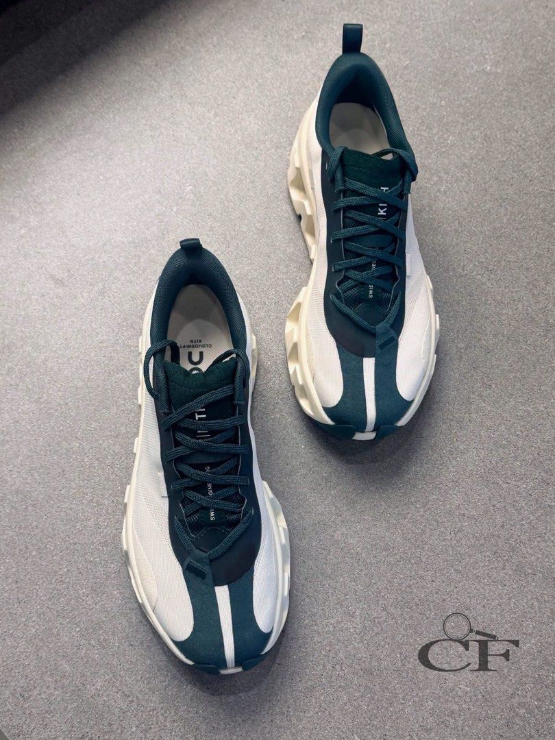 On Cloudswift K-Tech 1 ‘Canvas Spirulina’ (Category: Sneakers) located in Manila. Submitted by collectorfinds (Listing ID 1468593116, Image 2). Description: “EARTH TONES. ELEVATED MOTION.”🌿⚡ On Cloudswift K-Tech 1 ‘Canvas Spirulina’ Women’s US Size 7 ❌ Before ₱ 28,895 ✅ NOW ₱ 11,895 ONLY 📩 PM us to purchase 📍2nd Floor, 317 Fernando Poe Jr Ave . Quezon City. Right above Yamaha near LRT 1 - Roosevelt Station. 📈 Prices subject to change without 
