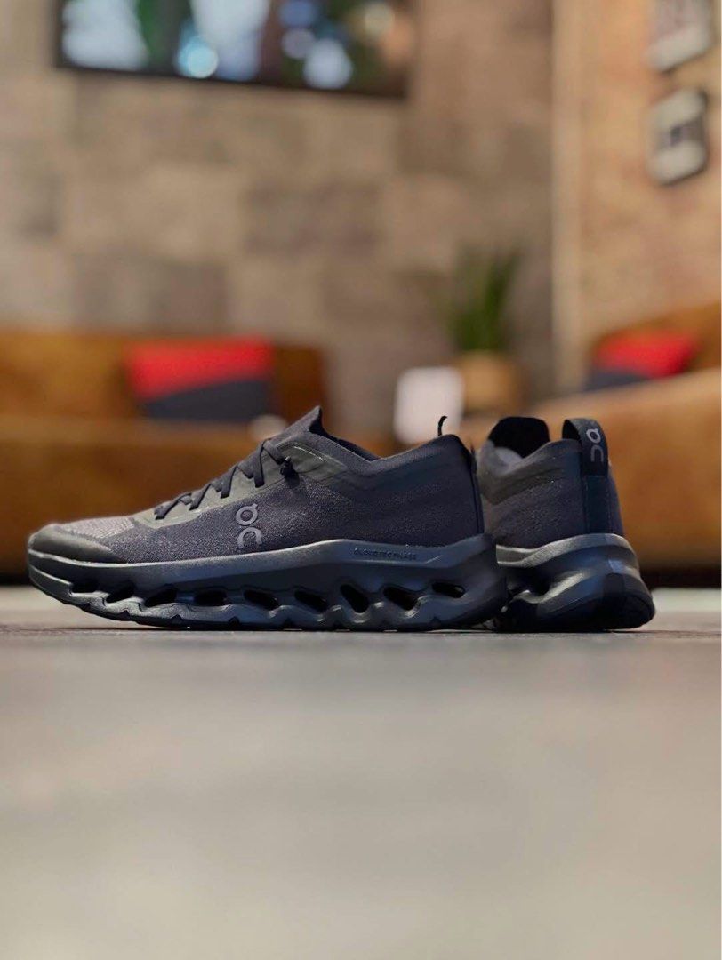 On Cloudtilt Moon ‘Black Black’ (Category: Sneakers) located in Manila. Submitted by collectorfinds (Listing ID 1468552457, Image 2). Description: “DARKNESS IN DESIGN. POWER IN MOTION.”🖤⚡ On Cloudtilt Moon ‘Black Black’ Men’s US Size 8 ❌ Before ₱ 12,985 ✅ NOW ₱ 10,895 ONLY 📩 PM us to purchase 📍2nd Floor, 317 Fernando Poe Jr Ave . Quezon City. Right above Yamaha near LRT 1 - Roosevelt Station. 📈 Prices subject to change without notice.