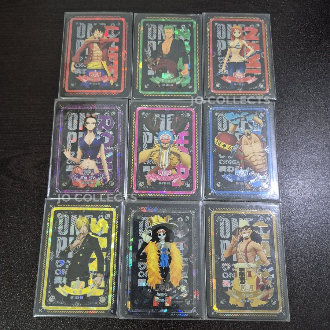 One Piece CCG Cards (9pcs) (Category: Raw Singles) located in Cavite. Submitted by jo.collects (Listing ID 1468656556, Image 1). Description: One Piece CCG Cards (9pcs) 💰 ₱600 PLEASE READ BEFORE PURCHASING 📌 🎯 Ideal for fans and collectors. All cards are carefully stored, never used, and individually sleeved for protection. 📸 ACTUAL PHOTOS The actual cards included in the sale are shown in the photos. Please review the photos carefully and ma