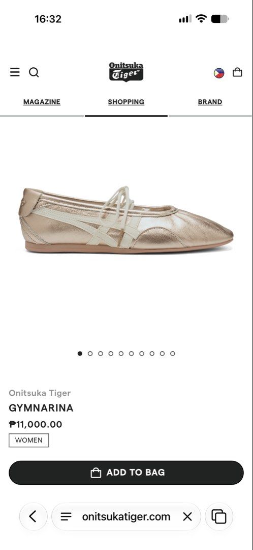 Onitsuka Tiger Gymnarina (Category: Flats & Sandals) located in Quezon City. Submitted by jj.luxurycollections_yardsale (Listing ID 1468579534, Image 1). Description: 100% Legit Size 24.5Cm Original price PHP 11,000 Color: Rose Gold/Cream Used once Includes unused extra shoelaces Already discarded the box since I don’t keep shoe boxes Super comfy!!! Used this all day walking inside the mall RFS: will repurchase on different size Slightly nego par
