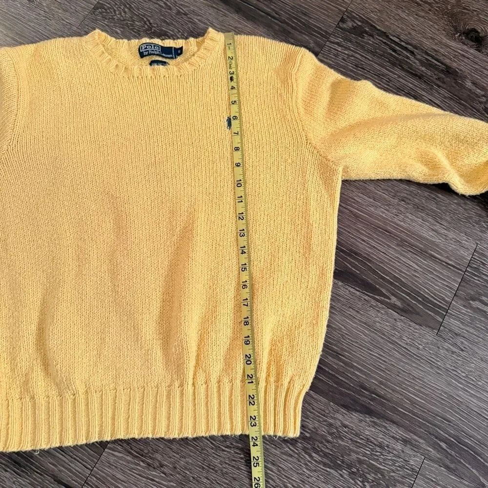 ORIG 😍 Polo RL SWEATER S (Category: Longsleeves) located in Lucena. Submitted by shoplingmood (Listing ID 1468689599, Image 3). Description: Gently worn Measurements in photos Baby yellow color.