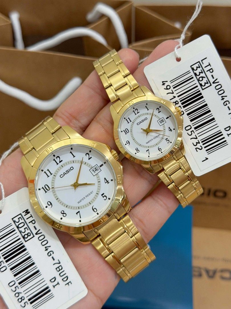 Original Casio watch couple (Category: Women's Watches) located in Manila. Submitted by mightydragon_6d727e (Listing ID 1468590115, Image 1). Description: Mall Price: ₱3,5** 𝗘𝗔𝗖𝗛📌 My Price: ₱2,700 𝗘𝗔𝗖𝗛 + 𝗦𝗙 💫 𝗠𝗘𝗡𝗦 𝗦𝗜𝗭𝗘: 47 × 41.5 × 8.3 mm 𝗟𝗔𝗗𝗜𝗘𝗦 𝗦𝗜𝗭𝗘: 35.2 × 30.2 × 7.8 mm 💎 𝗢𝗥𝗜𝗚𝗜𝗡𝗔𝗟 𝗪𝗔𝗧𝗖𝗛 💯% 💎 𝗖𝗵𝗲𝗮𝗽𝗲𝗿 𝘁𝗵𝗮𝗻 𝗠𝗔𝗟𝗟 𝗣𝗥𝗜𝗖𝗘 💎 𝗧𝗿𝗶𝗽𝗹𝗲 𝗠𝗼𝗻𝗲𝘆𝗯𝗮𝗰𝗸 𝗚𝘂𝗮𝗿𝗮𝗻𝘁𝗲𝗲𝗱 • With bo