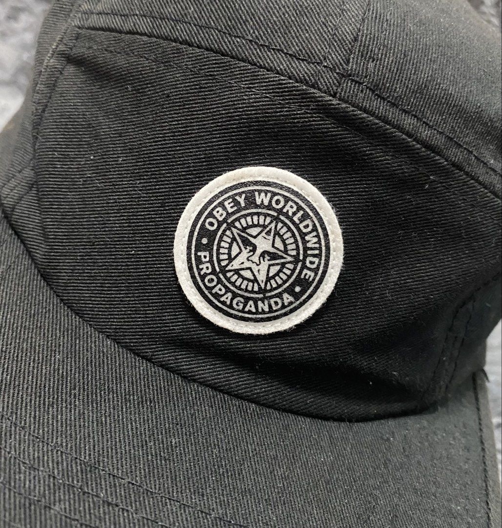 Panel cap obey (Category: Caps & Hats) located in Pozorrubio. Submitted by thrifttownph (Listing ID 1468534469, Image 3). Description: 5 panel obey One size fits all✅ 💯percent cotton Color rate:9.3/10 Good condition✅ Price📨📥 Loc:pangasinan📌.