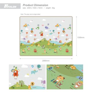 Parklon playmat - alphabets and animals, Babies & Kids, Infant Playtime ...