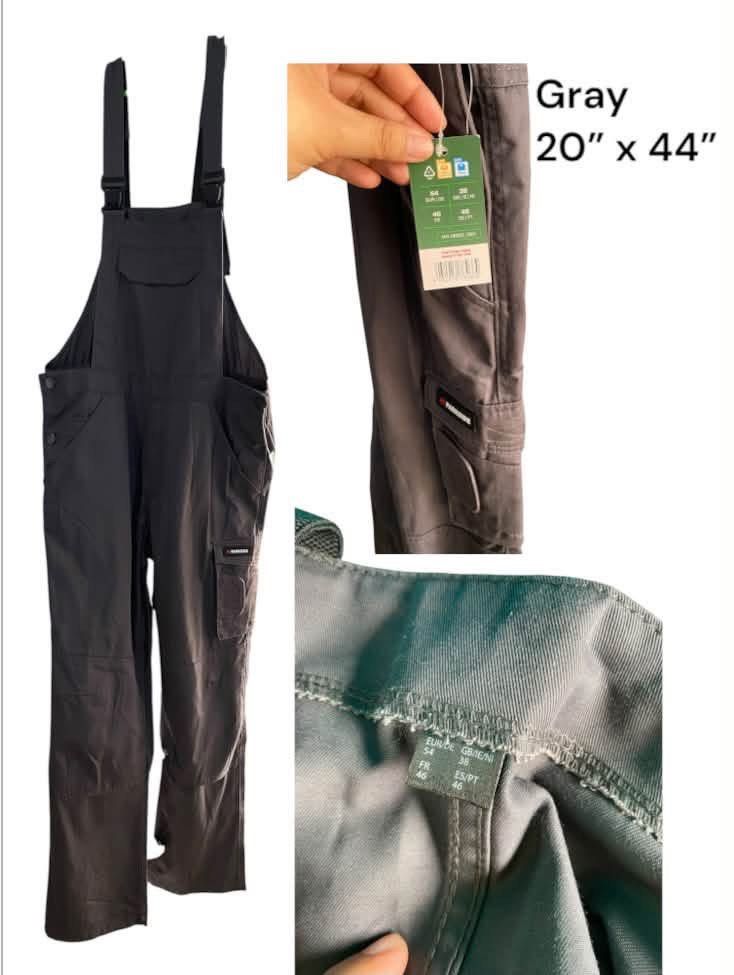 Parkside Men's Work Overalls Bib & Brace (Category: Jumpsuits) located in Baguio. Submitted by thrift_bonita (Listing ID 1468649338, Image 2). Description: - Brand: Parkside (Brand new with tags attached) - Material: Durable fabric construction built for heavy-duty work - Storage: Multiple utility pockets to keep your tools handy - Fit: Adjustable shoulder straps for a comfortable fit - Colors available: Black, Gray, and Dark Blue - Sizes availab