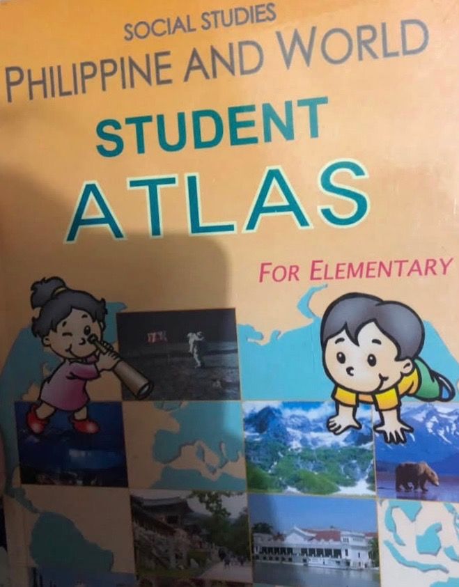 [PB] Philippine and World Student Atlas for Elementary social studies reference book (Category: Children's Books) located in San Juan City. Submitted by ttanmien (Listing ID 1468690358, Image 2). Description: ⚜️✨⚜️✨⚜️✨⚜️✨⚜️✨⚜️ 💁🏻‍♀️SELLING PRICE: ₱100 Original Price: ₱200 💁🏻‍♀️Book Genre: NonFiction, Children's Non fiction, Atlas, Reference Book, Educational, Social Studies,Textbook 💁🏻‍♀️Book insight: educational reference book and social s