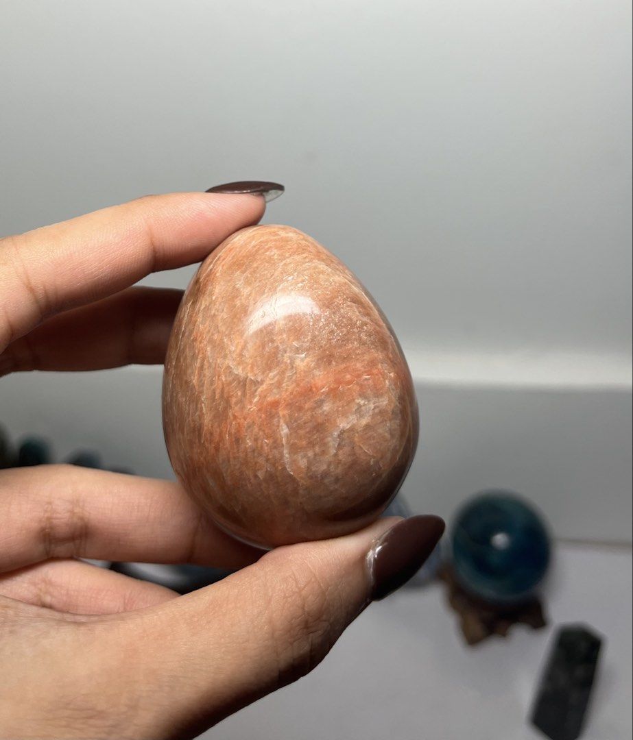 Peach Moonstone Egg Crystal (Category: Precious Stones) located in Marikina City. Submitted by _project.quartz (Listing ID 1468696231, Image 2). Description: LAST PRICE POSTED FOR FASTER TRANSACTION Can send a video to appreciate the item more closely. I also post items on fb marketplace. RFS: Just reducing my curated collection due to limited space. Pieces are recently acquired. Check my profile for more crystal sale 💎 Location: Marikina Can sh