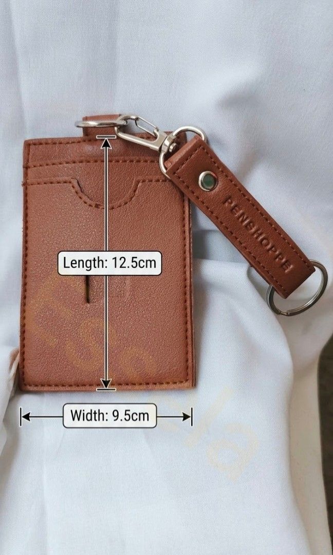 Penshoppe Leather Cardholder with Keychain (Category: Wallets & Card holders) located in Malabon City. Submitted by ph_ohkaye (Listing ID 1446390373, Image 2). Description: - cardholders - Includes keychains - Colors: 2 brown, 1 beige - Ideal for organizing cards LENGHT 12.5 cm width 9cm - Can be attached to bags or keys - Simple and functional design - Great for daily use - 120 pesos each.