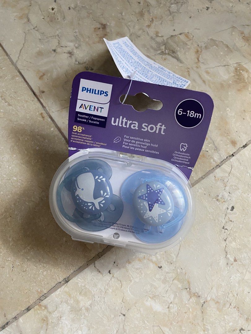 Philips Avent Ultra Soft Soother 6-18m Pacifier (Category: Soothers & Pacifiers) located in Tarlac. Submitted by cosmicearth_6682a2 (Listing ID 1468664032, Image 1). Description: Philips Avent Pacifier (6-18m) — Brand New Negotiable! Pwede COD (Cash on Delivery) via LBC but not free sf or J&T Payment First and Free Shipping Fee! CAN ALSO SWAP TO: — Momcozy Kneading Lactation Massager — Momcozy Cooler (Pink) 💰Willing to add cash if needed PM! 📍T