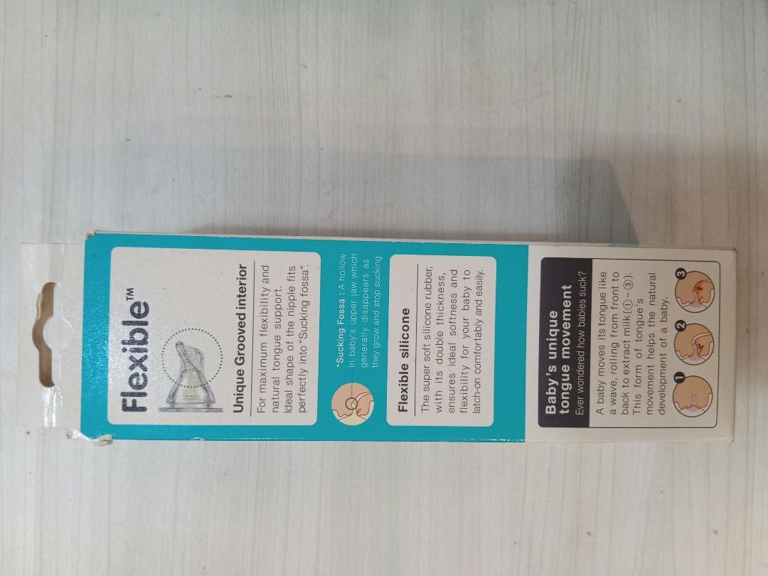 Pigeon Flexible PP Nursing Bottle 150ml 0+ Months (Category: Breastfeeding & Bottle Feeding) located in Pateros City. Submitted by JP0125 (Listing ID 1468582221, Image 3). Description: - Brand: Pigeon Flexible PP Nursing Bottle - Capacity: 150ml with a stable square base - Nipple: Super soft silicone rubber designed for easy latch-on and natural tongue support - Features: Unique grooved interior for maximum flexibility - Safety: 100% BPA and BPS 