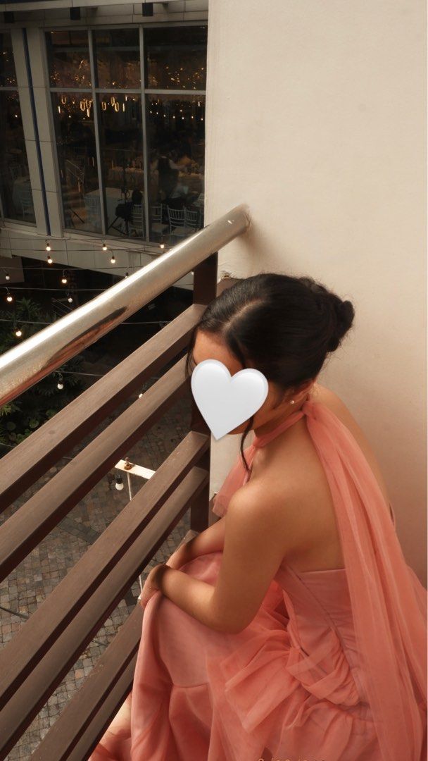 Pink Halter Gown (Category: Evening dresses & gowns) located in Pateros City. Submitted by moreofphoe (Listing ID 1468659765, Image 2). Description: Customized gown which I only used once! .