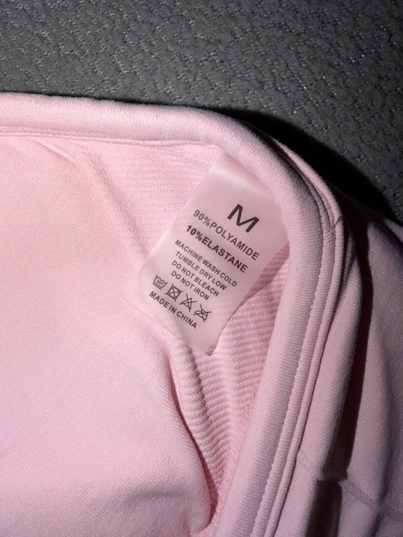 Pink Padded Halter Workout Top (Category: Activewear) located in Quezon City. Submitted by spicycalimaki (Listing ID 1468618865, Image 3). Description: - size M - last price posted 🏷️ adidas nike puma lilo oat active oja activewear .