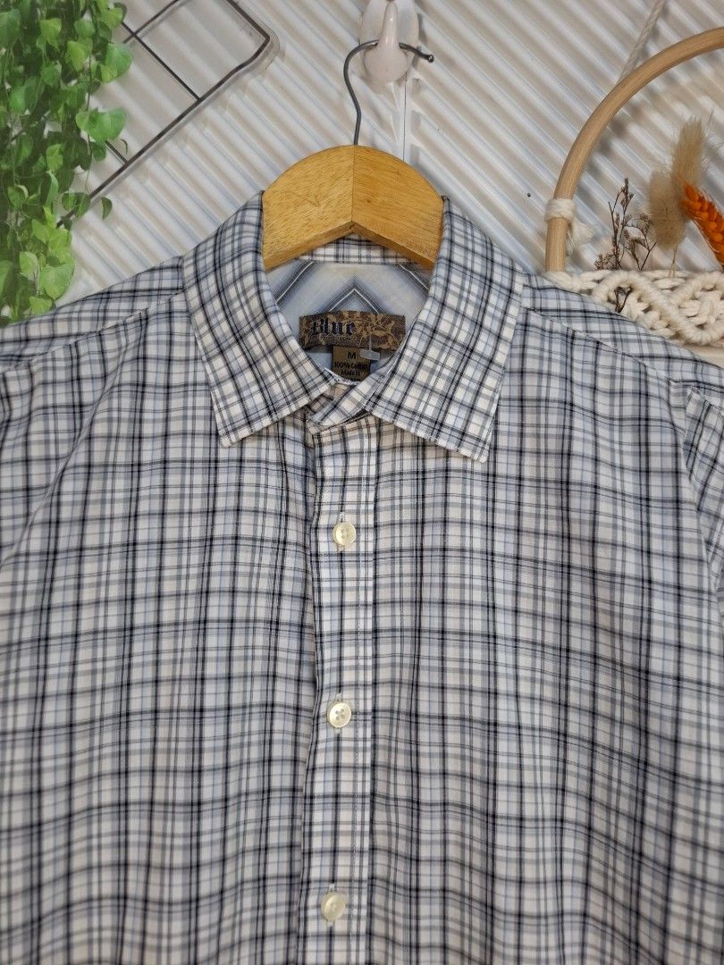 Plaid Long Sleeve Button Down Shirt Size M (Category: Sets & Coordinates) located in Bulacan. Submitted by cathycampo51092 (Listing ID 1468625099, Image 1). Description: - Style: Classic plaid long sleeve button-down shirt - Fabric: Non-iron / easy-care material - Size: Fits Medium - Measurements: Chest width 21" | Length 30" - Details: Standard collar and front button closure - Condition: Excellent, ready to wear.