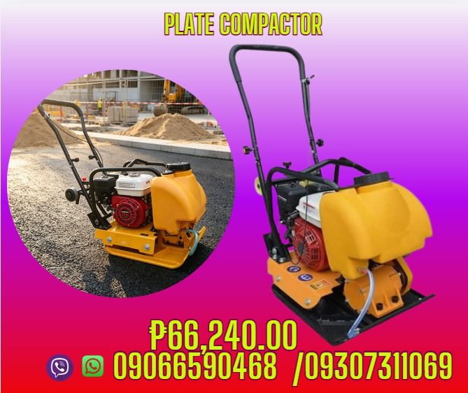 Plate Compactor machine Model: GZD-90T (Category: Looking For) located in Caloocan City. Submitted by rochelleflores356-82603 (Listing ID 1468588814, Image 1). Description: Plate Compactor Model: GZD-90T Power: 5.5-6.5HP(Chinese engine) Vibrating frequency: 3500r/min Exciting force :20KN Amplitude:10mm Packing size: 86*55*81mm Gross weight:90kg Wooden Box Packaging Php66,240.00 ✅ Quality products ✅ Big discount for bulk orders ✅ 100% LEGIT TRUSTE