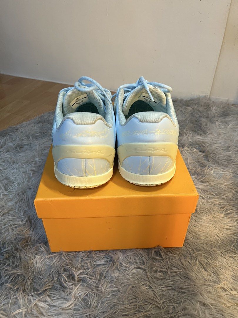 Player1 Plus (Category: Sneakers) located in Pasig City. Submitted by ryymendoza (Listing ID 1468708225, Image 3). Description: - Color: Light blue with yellow sole and heel detailing - Style: Low-top with lace-up closure - Size: US Men's 9 / US Women's 10.5 / EUR 42.5 - Condition: Clean upper with textured outsole offering great court grip - Inclusion: Original orange box included price nego.