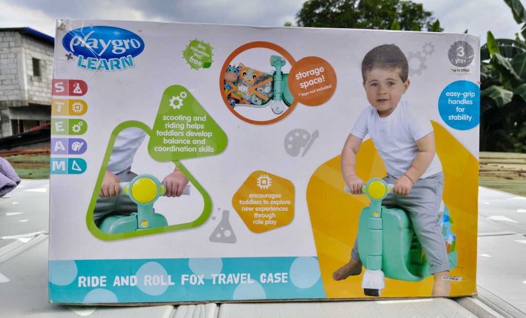 Playgro Learn Ride and Roll Fox Travel Case (Category: Infant Playtime) located in Caloocan City. Submitted by .7912. (Listing ID 1468683157, Image 2). Description: 1700 used once Caloocan lalamove.