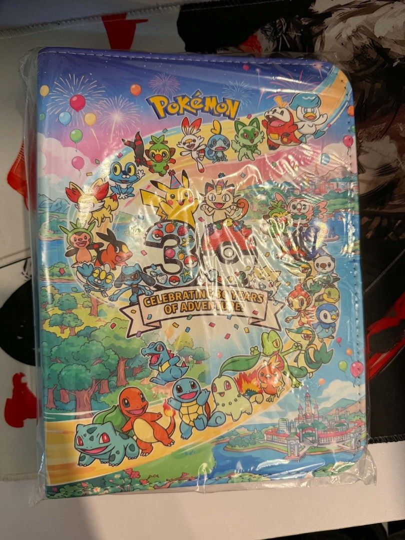 Pokémon 30th Anniversary Trading Card Binder (Category: Trading Cards Accessories) located in Santa Cruz. Submitted by jamezxcqwer (Listing ID 1468512371, Image 3). Description: Binders 4 Grids - 50 Pages - 400 slots 750 pesos Loc: Calauan, Laguna.