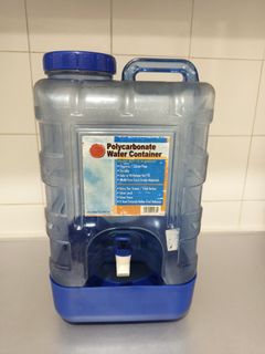 Polycarbonate Water Container 15L 4 Gallon, Furniture & Home Living ...