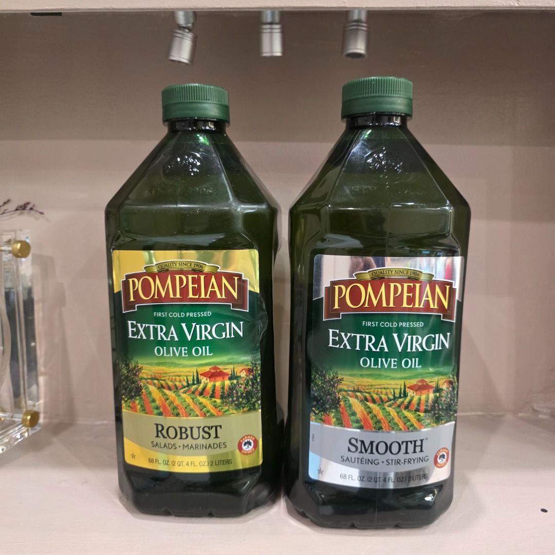Pompeian Extra Virgin Olive Oil 2L | First Cold Pressed | Robust / Smooth (Category: Spice & Seasoning) located in Marikina City. Submitted by tienvoph2026 (Listing ID 1468650754, Image 1). Description: POMPEIAN EXTRA VIRGIN OLIVE OIL — 2 LITERS Brand: Pompeian Product Type: Extra Virgin Olive Oil Processing: First Cold Pressed Net Volume: 2 Liters (68 fl oz) Packaging: Green Plastic Bottle Available Variants: Robust & Smooth Imported Product Rob