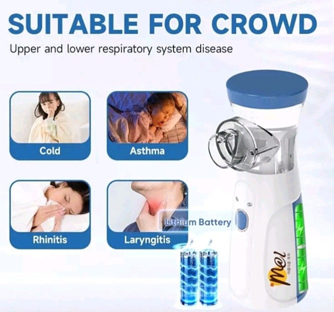 Portable Nebulizer for Asthma Ultrasonic Mesh Nebulizer (Category: Medical Supplies & Tools) located in Valenzuela. Submitted by shesstore (Listing ID 1468578050, Image 2). Description: For just ₱250, you can get a 💯brand-new and tested portable Mesh Nebulizer! It's super convenient for travel. Feel free to PM me for inquiries! 😊.