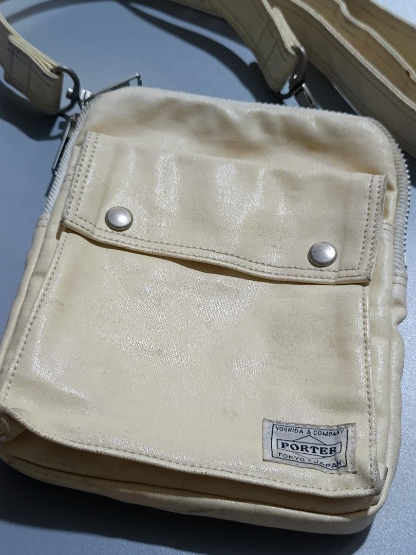 Porter Vertical Sling Bag (Category: Sling Bags) located in Tacloban City. Submitted by agnescthrifted98 (Listing ID 1468608378, Image 3). Description: Selling low issue seen sa pic. cream color.