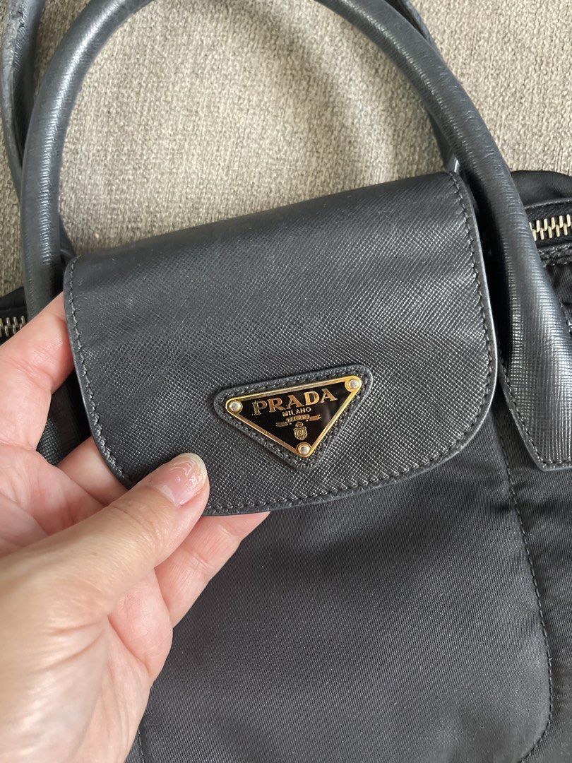 Prada Nylon Bag - Nero (Category: Luxury Bags & Wallets) located in Quezon City. Submitted by meemeec (Listing ID 1468513390, Image 2). Description: All pics posted No lowballers pls .