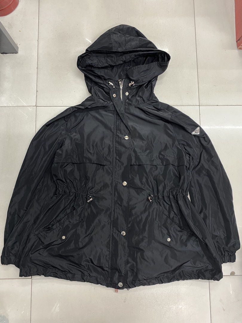 Prada nylon jacket for her (Category: Coats, Jackets and Outerwear) located in Manila. Submitted by ercmrsmam (Listing ID 1468663364, Image 1). Description: PR4DA NYLON JACKET FOR HER W 21 L 28 Cr 9.5 Excellent condition 📍BACLARAN PARANAQUE 🛵 JNT/ LBC/ LALAMOVE 💵 GCASH/ PAYMENT FIRST.