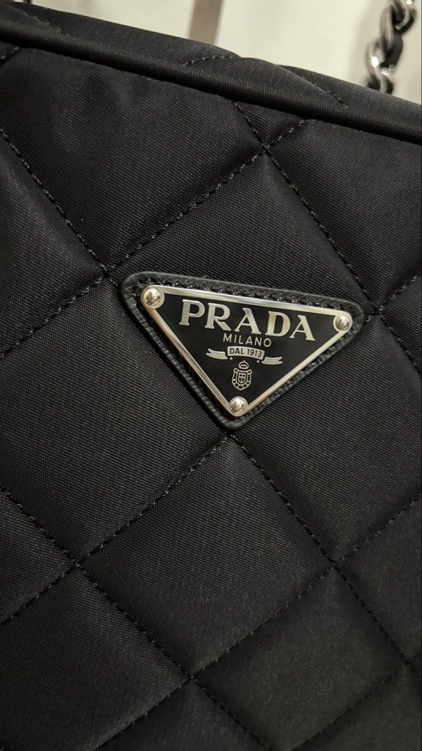 Prada Nylon Tessuto Impuntu Quilted Shoulder Bag (Category: Luxury Bags & Wallets) located in Manila. Submitted by curatedfromjapan (Listing ID 1468682090, Image 3). Description: 💯 Guaranteed japan sourced bag.