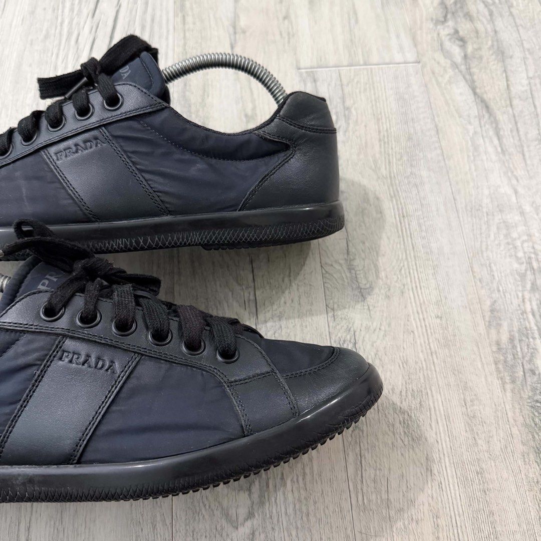 PRADA TRAINER GATS (Category: Casual Shoes) located in Manila. Submitted by wornbyflo (Listing ID 1468654021, Image 1). Description: Negotiable size 7.5 on tag but fits 8-8.5 (EU SIZE FITS BIG) No issue, good as new:)).