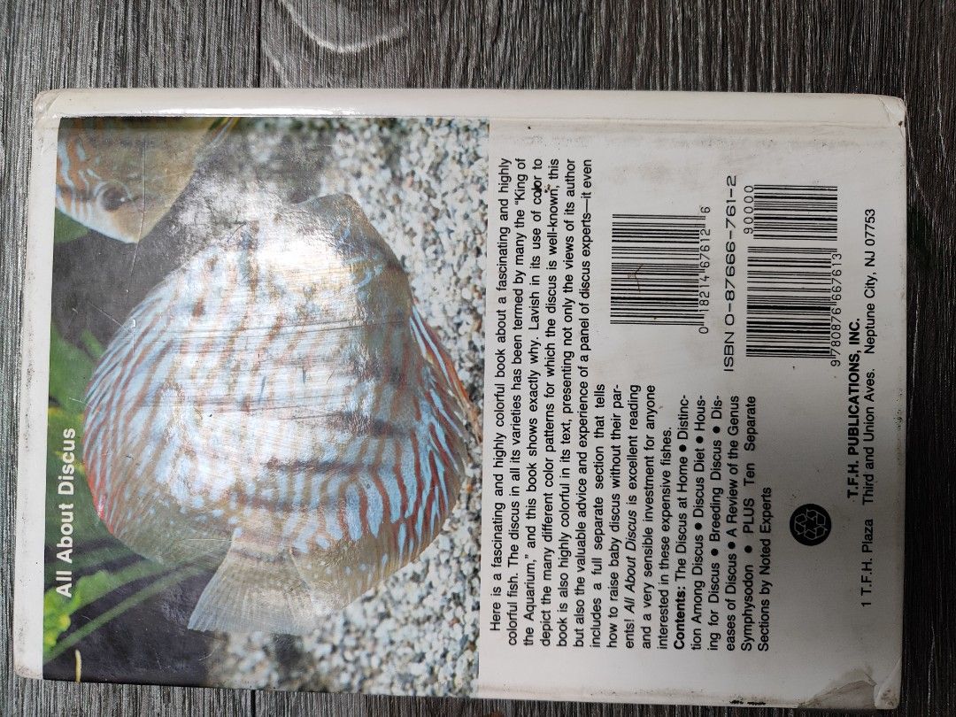 PRELOVED: ALL ABOUT DISCUS HOBBY BOOKS FISH KEEPING (Category: Storybooks) located in Antipolo. Submitted by frost.bite (Listing ID 1468552669, Image 2). Description: .