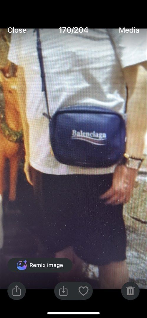 Preloved authentic balenciaga body bag (Category: Luxury Bags & Wallets) located in Caloocan City. Submitted by prelovedbybets (Listing ID 1468629899, Image 1). Description: Preloved bought in usa rfs decluttering.