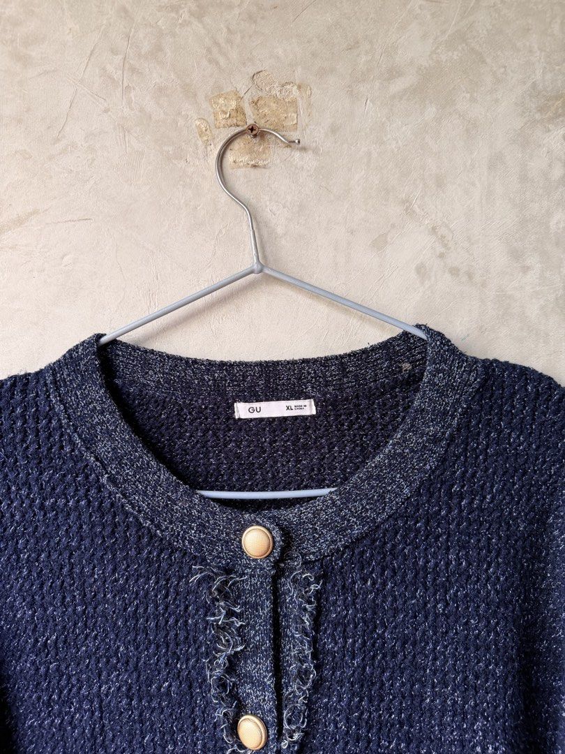 Preloved GU Cardigan XL (Category: Coats, Jackets and Outerwear) located in Quezon City. Submitted by Kopiluck (Listing ID 1468521918, Image 3). Description: GU by uniqlo Excellent condition No issue.