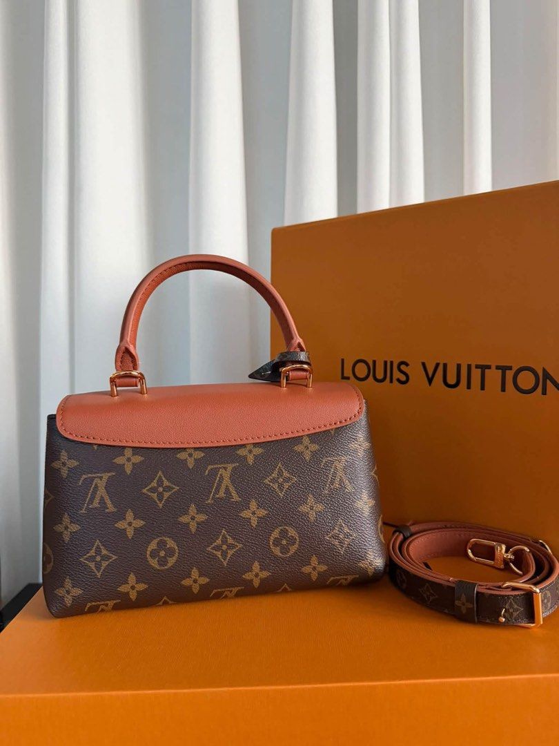 Preloved Lv Madeleine BB (Category: Luxury Bags & Wallets) located in Manila. Submitted by bagsandshoesmanymore (Listing ID 1468520942, Image 2). Description: Preloved Madeleine BB Monogram Cognac Brown coated canvas Size 24.5cm x 16cm x 8cm Calf-leather trim Textile lining Gold-toned hardware Flap and S-lock closure 1 removable keybell .