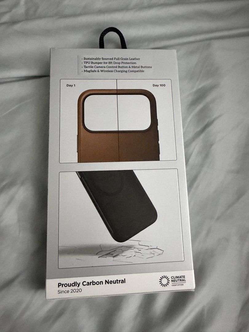 Pre-loved Nomad case for iPhone 17 Pro Max (Brown) (Category: Cases & Sleeves) located in San Pedro. Submitted by youronlineukay (Listing ID 1468652840, Image 2). Description: Pre-loved Nomad case for iPhone 17 Pro Max Color: Brown Mag safe Bought for Php3,300+.