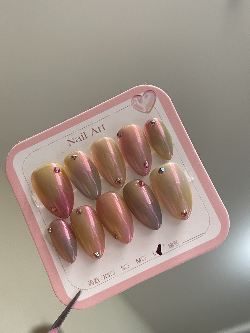 Press On Nails (Category: Hands & Nails) located in Manila. Submitted by purebear_480278 (Listing ID 1468665434, Image 1). Description: 💅Inclusions ~Nail Glue pad ~Nail Glue ~Nail file ~Pusher ~Alcohol Pad ✨Looking for beautiful, handmade press-on nails? I’ve got you covered! 💅 Made-to-Order & Customized Press-On Nails 💖 Starting at only ₱200 📦 Bulk orders are welcome 📍 Available in Taguig & Tondo Every set is carefully crafted to match your