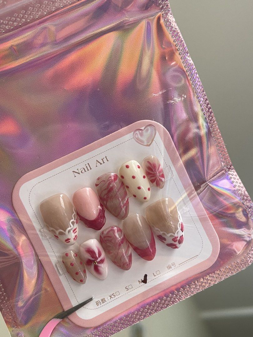 Press On Nails (Category: Hands & Nails) located in Manila. Submitted by purebear_480278 (Listing ID 1468665741, Image 1). Description: 💅Inclusions ~Nail Glue pad ~Nail Glue ~Nail file ~Pusher ~Alcohol Pad ✨Looking for beautiful, handmade press-on nails? I’ve got you covered! 💅 Made-to-Order & Customized Press-On Nails 💖 Starting at only ₱200 📦 Bulk orders are welcome 📍 Available in Taguig & Tondo Every set is carefully crafted to match your