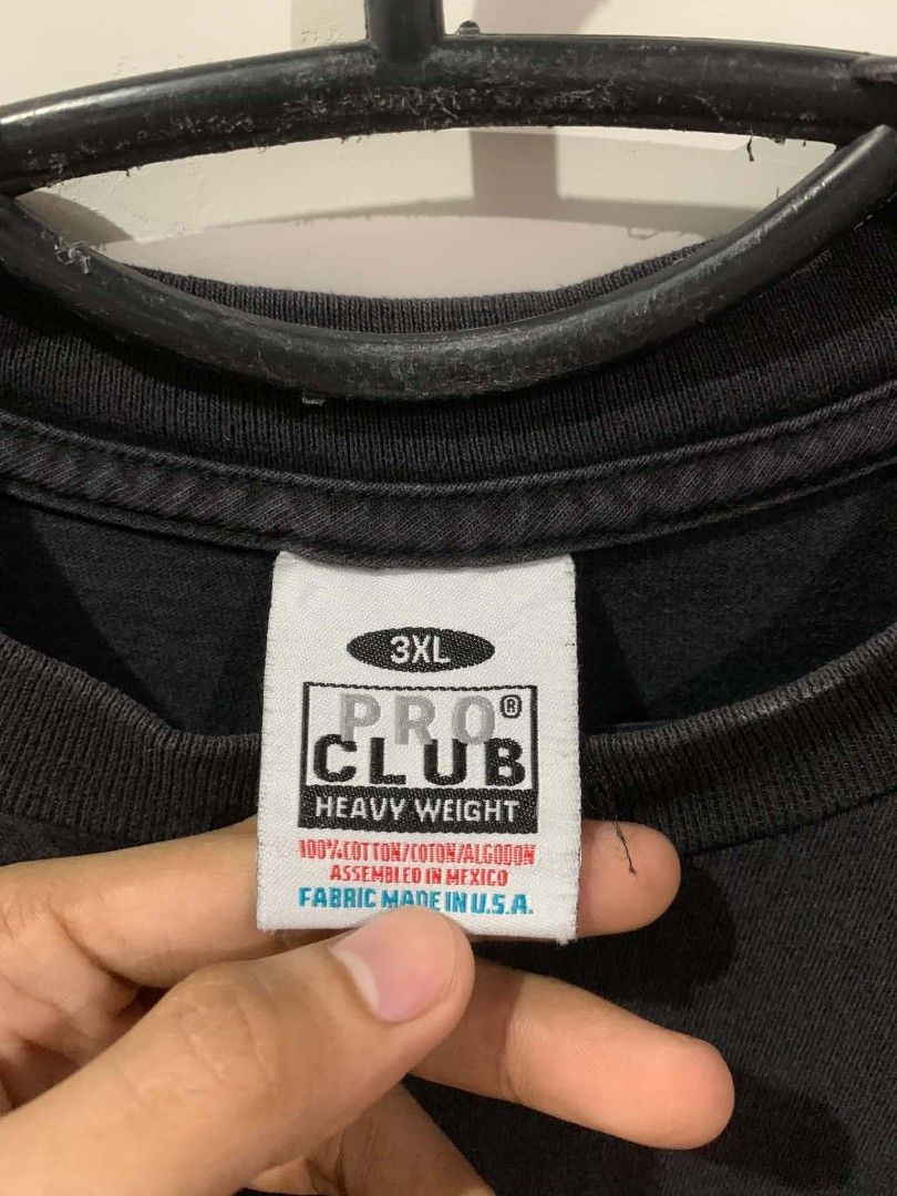 PRO CLUB Tee (Category: Tshirts & Polo Shirts ) located in Quezon City. Submitted by reiner777 (Listing ID 1468690972, Image 3). Description: PRO CLUB Oversized Tee (Black) 3XL - 28x34 8.5 Color rate 8.5 Condition rate Money back guaranteed if proven details are inaccurate 💯..