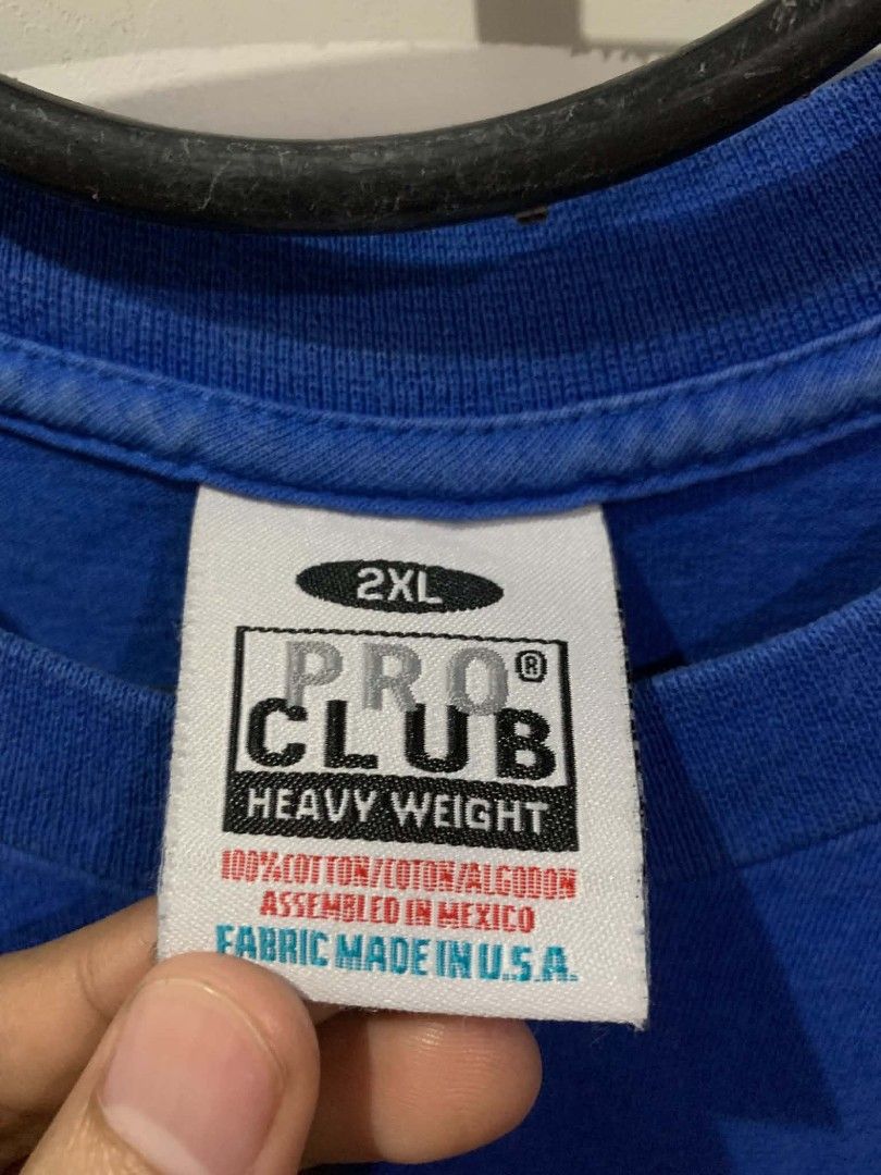 Pro Club Tee (Category: Tshirts & Polo Shirts ) located in Quezon City. Submitted by reiner777 (Listing ID 1468691239, Image 3). Description: PRO CLUB Oversized Tee (Blue) 2XL - 26x32 9.8 Color rate 9.8 Condition rate Money back guaranteed if proven details are inaccurate 💯..