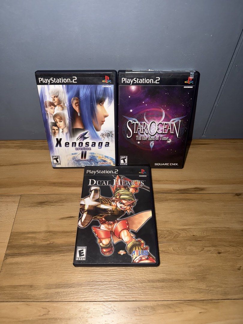 PS2 Games USA (Category: PlayStation) located in Mandaluyong City. Submitted by mr.playsafe (Listing ID 1468542961, Image 1). Description: PS2 Games USA Xenosaga 2 (CIB) 2 Disc - 3,900 Dual Hearts (CIB) - 5,900 Star Ocean (No manual) 2 Disc - 900 All games are tested and working Pick up only or shipping Location: Mandaluyong Warranty: No Warranty. Mode of Payment: Gcash Shipping: Lalamove or LBC Crossposted .
