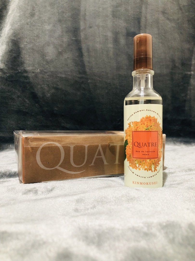 QUATRE EAU DE TOILETTE KINMOKUSEI (Category: Fragrance & Deodorants) located in Imus. Submitted by dhouseoftotes (Listing ID 1468656144, Image 1). Description: FROM JAPAN 80ml .