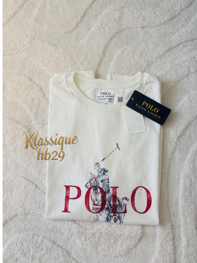 Ralpg Lauren shirt (Category: Shirts) located in Lipa City. Submitted by klassique_handbags (Listing ID 1468576212, Image 1). Description: ✅Available✅ ❤️Ralph Lauren❤️ 💯cotton materials Big Pony & Polo Logo printed Crewneck Short sleeves (L) size 14-16 yrs old Can fit to adult small- medium 💯orginal sf not included courier Lbc📦 1,900 php Disclaimer: All trademarks, logos, and brand names mentioned or used in our products/services are the prope