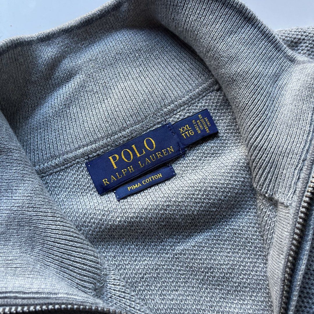Ralph Lauren (Category: Coats, Jackets and Outerwear) located in Lucena. Submitted by RAGGGGSSSS (Listing ID 1468629283, Image 2). Description: Ralph Lauren Knit Cotton Full Zip Jacket XXL on Tag Fits Large-XL 29x24.5 Excellent Condition Authentic No issue 2000.