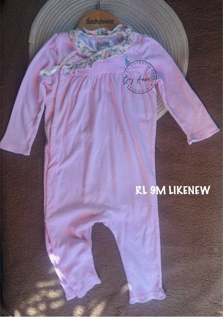 Ralph Lauren Footed Frogsuit Romper 9M (Category: Babies & Kids Fashion) located in Quezon City. Submitted by theentreprenurse (Listing ID 1468524122, Image 1). Description: 𝘼𝙐𝙏𝙊 𝙋𝘼𝙎𝙎 𝙏𝙊 𝙇𝙊𝙒 𝘽𝘼𝙇𝙇𝙀𝙍𝙎 📣 ʙʀᴀɴᴅ: RL ꜱɪᴢᴇ: 9M ᴍᴏᴘ: ɢᴄᴀꜱʜ ꜱʜɪᴘᴘɪɴɢ 🛒 (NO RUSH. I'm a working momma :) ) ▪︎ꜰʟᴀꜱʜ ᴇxᴘʀᴇꜱꜱ | J&T ▪︎ʟᴀʟᴀᴍᴏᴠᴇ|ɢʀᴀʙ ~ 𝚃𝚑𝚎𝚜𝚎 𝚌𝚕𝚘𝚝𝚑𝚎𝚜 𝚊𝚛𝚎 𝚊𝚕𝚛𝚎𝚊𝚍𝚢 𝚠𝚊𝚜𝚑𝚎𝚍. 𝙺𝚒𝚗𝚍𝚕𝚢 𝚖𝚊𝚗𝚊𝚐𝚎 𝚢𝚘𝚞𝚛 𝚎𝚡𝚙𝚎𝚌𝚝𝚊