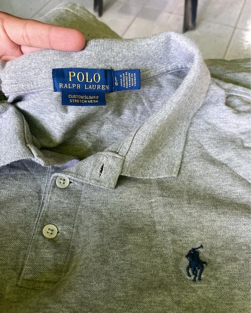 Ralph Lauren grey Polo (Category: Luxury Apparel) located in Dapitan. Submitted by gelbread (Listing ID 1468588615, Image 3). Description: .
