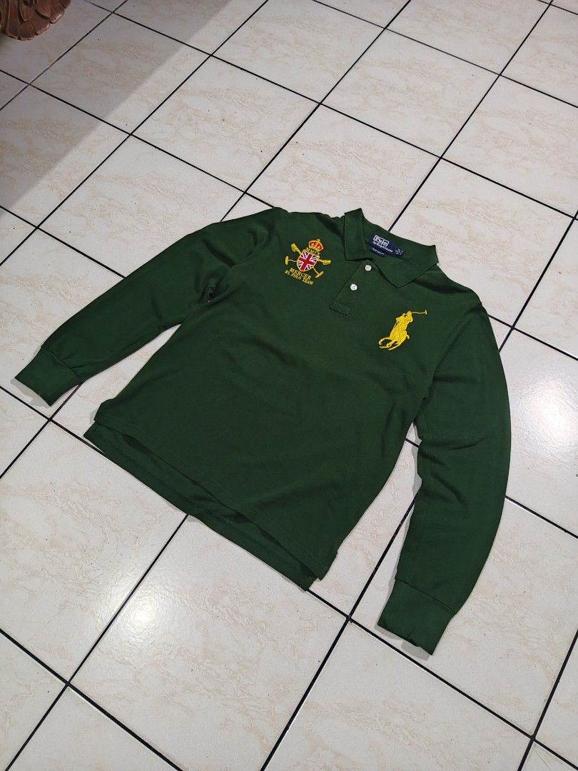 RALPH LAUREN POLO LONG SLEEVE (Category: Tshirts & Polo Shirts ) located in Taguig. Submitted by wst.fnds (Listing ID 1468686207, Image 1). Description: RALPH LAUREN POLO LONG SLEEVE GOOD CONDITION NO ISSUE BIG PONY EMBROID FAVV PIECE W:19.5 / Front L - 26 / Back L - 27 💸: 549 Keywords: Southpole, Fubu, Karl kani, Rocawear, Evisu, Rmc, Ed Hardy, Sean John, Ecko Unltd, Coogi, Girbaud, Avirex, Ralph Lauren.