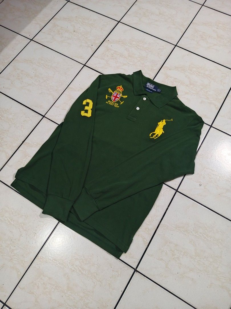 RALPH LAUREN POLO LONG SLEEVE (Category: Tshirts & Polo Shirts ) located in Taguig. Submitted by wst.fnds (Listing ID 1468686207, Image 2). Description: RALPH LAUREN POLO LONG SLEEVE GOOD CONDITION NO ISSUE BIG PONY EMBROID FAVV PIECE W:19.5 / Front L - 26 / Back L - 27 💸: 549 Keywords: Southpole, Fubu, Karl kani, Rocawear, Evisu, Rmc, Ed Hardy, Sean John, Ecko Unltd, Coogi, Girbaud, Avirex, Ralph Lauren.