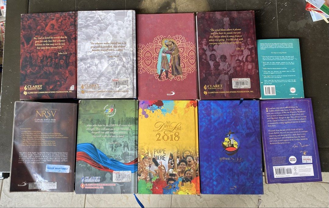 RANDOM CATHOLIC BOOKS (PRE LOVE) (Category: Religion Books) located in Makati City. Submitted by zus_tht (Listing ID 1468578628, Image 2). Description: FEEL FREE TO OFFER - Diary 2022 (Unavailable) Some books have minimal damage. All authentic. ₱1000 take all DM for more details..