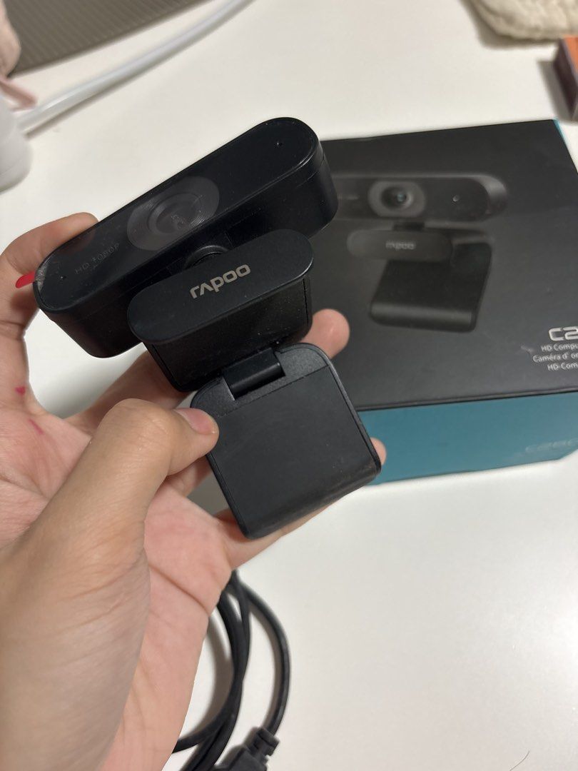 RAPOO C260 1080p hd webcam (Category: Webcams) located in Rizal. Submitted by megumifushilove (Listing ID 1468620967, Image 3). Description: ⭐️ barely used (i use my laptop’s camera) ⭐️ used only twice during meetings ⭐️ kept in storage since last year ⭐️ works well; no issues! ⭐️ usb cord ⭐️ last price already.