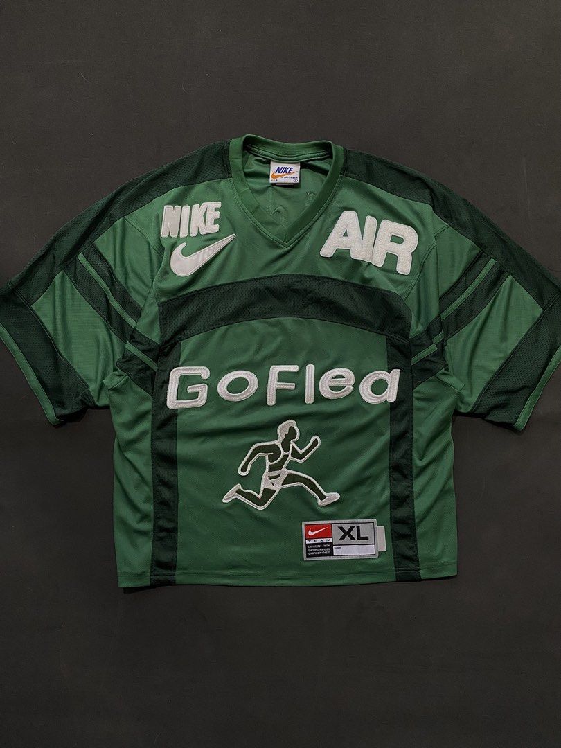 Rare Nike x CPFM Green Jersey (Category: Tshirts & Polo Shirts ) located in Quezon City. Submitted by rlphvncntbs (Listing ID 1468514812, Image 1). Description: Nike x CPFM Green Jersey Size: Small on Tag, Fits Boxy Large - XL Measurements: 23" x 28.5" Flaws: Minor Scratch on #7 & Stain (Removable) ₱7,500 + SF (Negotiable).