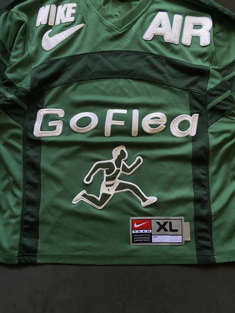 Rare Nike x CPFM Green Jersey (Category: Tshirts & Polo Shirts ) located in Quezon City. Submitted by rlphvncntbs (Listing ID 1468514812, Image 3). Description: Nike x CPFM Green Jersey Size: Small on Tag, Fits Boxy Large - XL Measurements: 23" x 28.5" Flaws: Minor Scratch on #7 & Stain (Removable) ₱7,500 + SF (Negotiable).